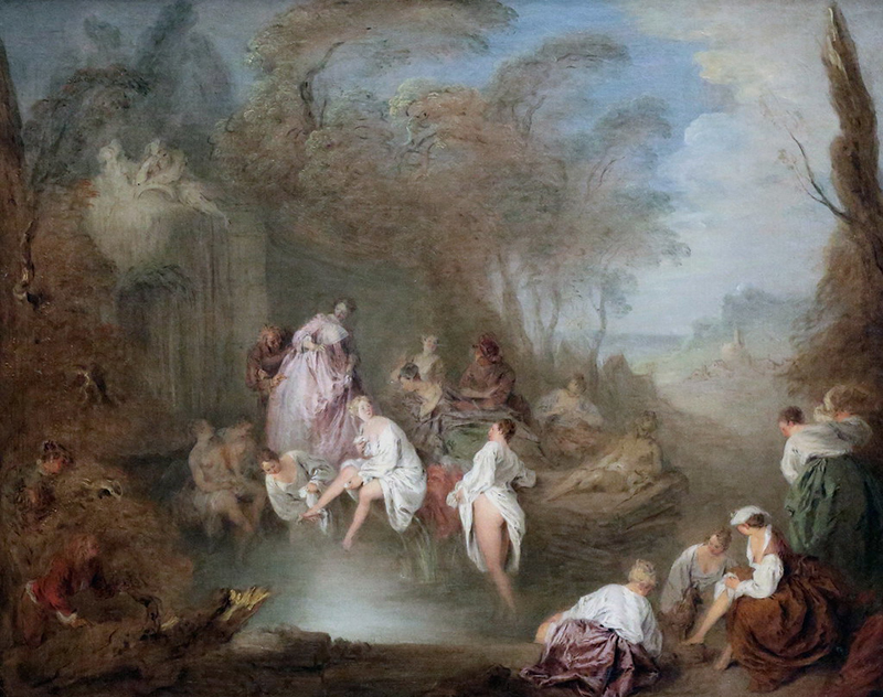 Bathing Party in a Park by Jean-Baptiste Pater