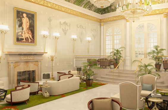 Palm Room Ritz-Carlton Montreal luxury hotel