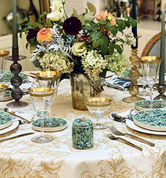 A Fall Table Setting With Items From Mezari Atelier